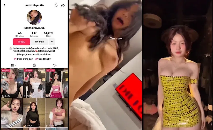 Ảnh thumbnail video [Hot Scandal] Lan Xinh Yêu Hot TikToker 1 triệu follow lộ video sex rên la nuốt tinh cực nứng Part 1